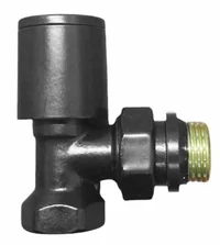 Robinet calorifer coltar Tur D. 1/2" FI/FE (negru mat) M13001-9-BS  GK