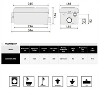 Канализационный насос H=6.5 м, 300W, 220V   SANIBO MINI 3