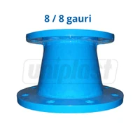 Reductie fonta cu flanse D.150 x 100 PN10/16 L=200 mm (8 gauri)  BLUCAST