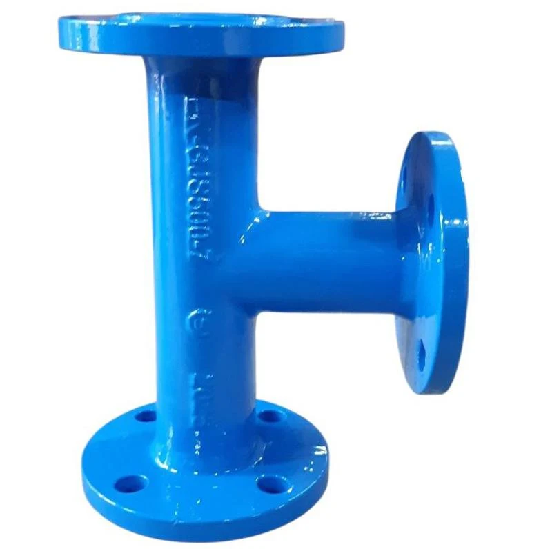 Тройник фланцевый чугунный  D. 50 PN10/16 L=300 мм (4 отверстия)  BLUCAST 2