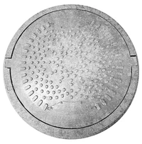 Capac cu rama compozit (nisip+polimer) D.630 (sur-inchis) (pentru gradina) 730x50 mm, 25 kg 2