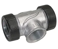 Тройник зажимной чугунный D.  1/2" (19.5-21.8 мм) x 1/2" М  GEBO