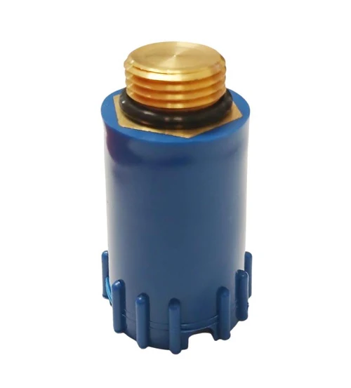 Dop pentru testarea scurgerilor 1/2", cu filet din alama, albastru STY-523-1-R-K  STYRON