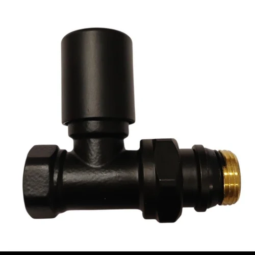 Robinet calorifer drept Tur D. 1/2" FI/FE(negru mat)  GK