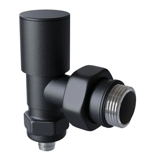 Robinet calorifer coltar Tur PEX D. 1/2" FE x 16 (negru mat)  GK