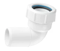 Cot de canalizare cu compresiune PP 90° D. 32 Art. 32C-WH MCALPINE