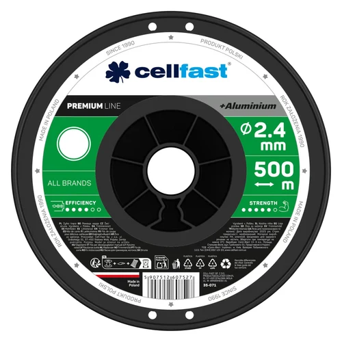 Fir motocoasa rotunda PREMIUM 2.4 mm (500 m) CELLFAST