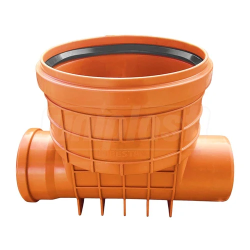 Baza camin de inspectie PP D.315x160 H=385 mm (1 intrare/1 iesire D.160) (portocaliu)  PESTAN