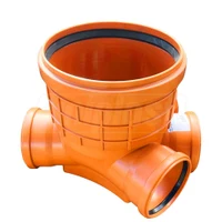 Baza camin de inspectie PP D.315x160 H=394 mm (3 intrare / 1 iesire) (portocaliu)  PESTAN 2