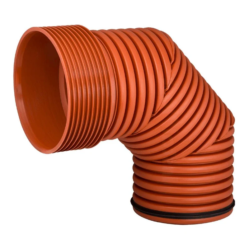 Cot corugata PP SN8 D. 400 (453/458) х 90° 2