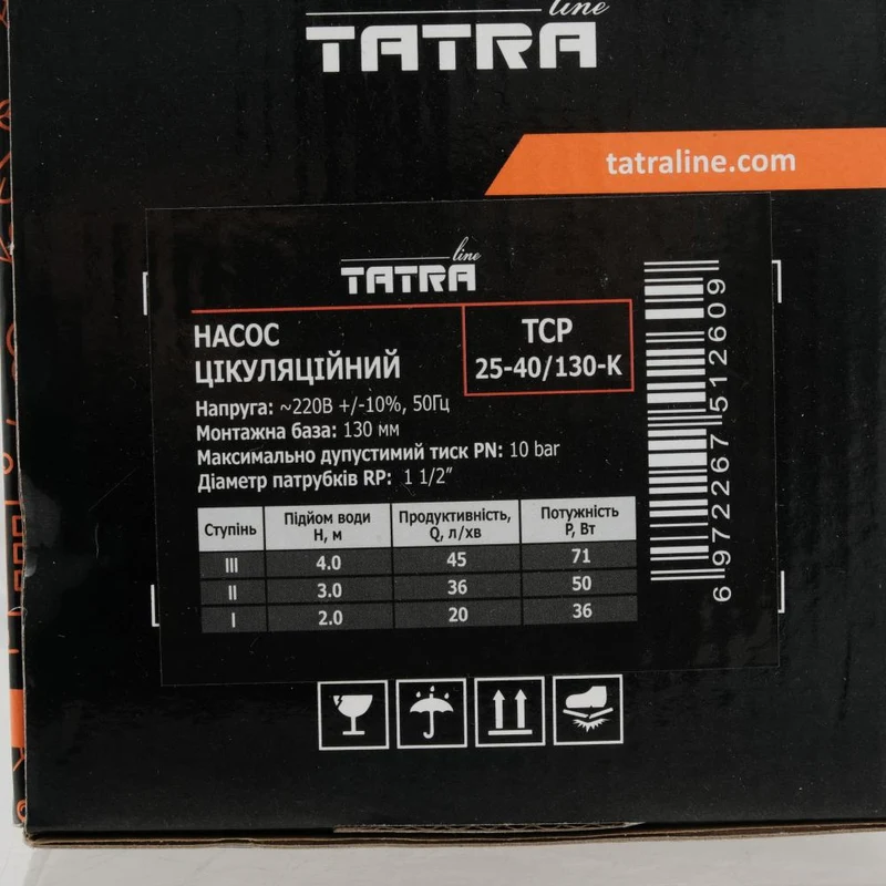 Pompa circulatie TATRA-LINE 25-40/130 4