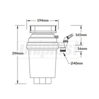 Tocator resturi alimentare Perfect Grind 1.07 L WDU-4ASEU-POL  MCALPINE 4