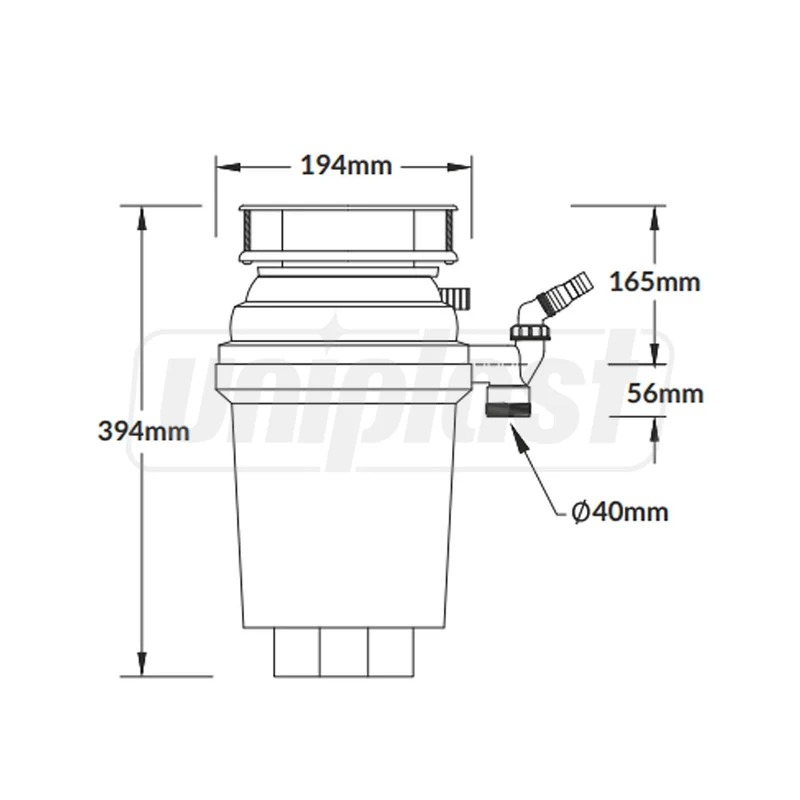 Tocator resturi alimentare Perfect Grind 1.07 L WDU-4ASEU-POL  MCALPINE 4