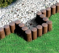 Gard decorativ pentru gradina (5 elemente SET) L=2.3 m (maro)  CELLFAST  SCOS DIN PRODUCERE 3
