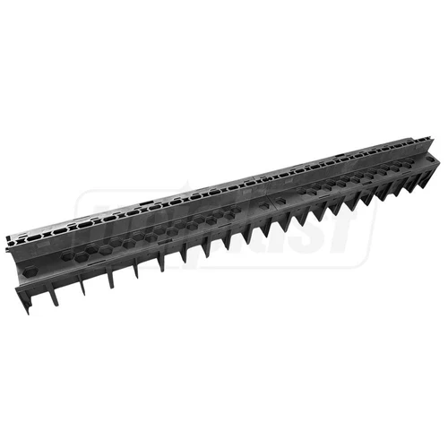 Решетка канализационная с лотком A15 ClipSlot40 HDPE H40 100x70x1000 мм EN1433 (D.110)  MUFLESYSTEM