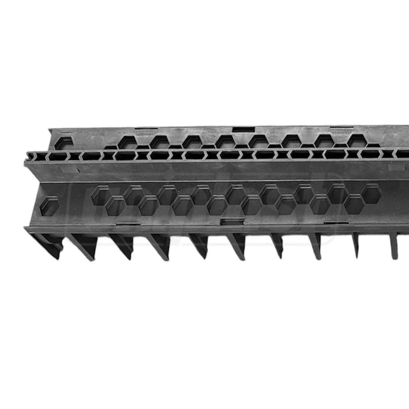 Решетка канализационная с лотком A15 ClipSlot60 HDPE H60 100x70x1000 мм EN1433 (D.110)  MUFLESYSTEM 2
