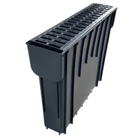 Canal canalizare PP  500x400x100 mm cu grila din PP  SAB