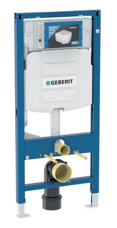 Rama WC (cu cadru) 3/6 l SLIM 80 fara buton  DF-B DEL12 (H112 90/110)  GEBERIT