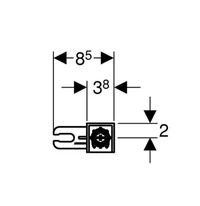 Комплект креплений для инсталяций  Duofix DE  (2 шт.) GEBERIT 3