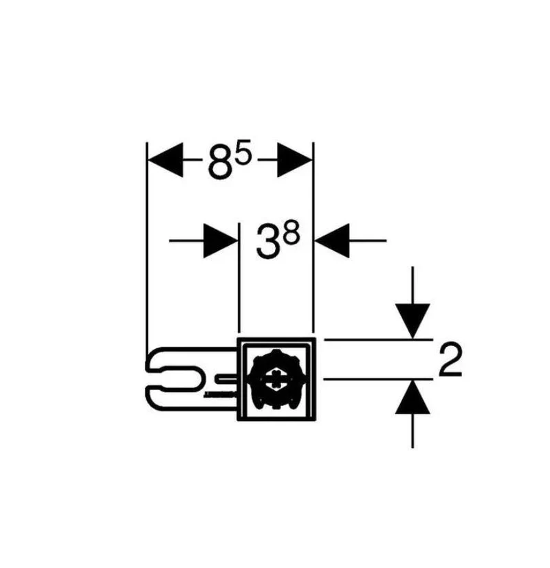 Комплект креплений для инсталяций  Duofix DE  (2 шт.) GEBERIT 3