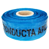 Banda cu fir inox (panglica semnalizare) "APA" L=250 m (H=100 mm, 04 fir) albastra VR