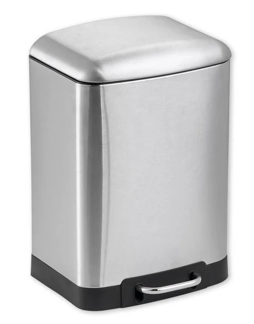 Cos de gunoi cu pedala WC 6 L, crom (argintie) FIVE ARIANE (50306)