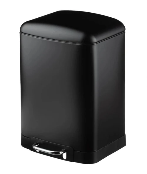 Cos de gunoi cu pedala WC 6 L, crom (neagra) FIVE ARIANE (49871)
