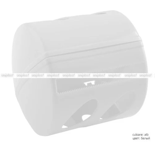 Suport hirtie igienica cu capac plastic (alb) (10894)
