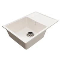 Chiuveta de bucatarie  din granit  60 x 42 x 19 cm  (alb) PR-M-600-001  Practik  ULGRAN 2