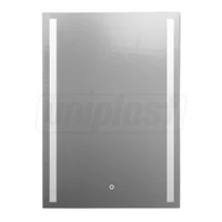 Oglinda pentru baie LED 2700/4000/6000K (dreptunghiulara cu doua benzi) 60 x 80 cm IP44  UNIPLAST