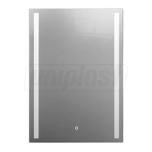 Oglinda pentru baie LED 2700/4000/6000K (dreptunghiulara cu doua benzi) 60 x 80 cm IP44  UNIPLAST