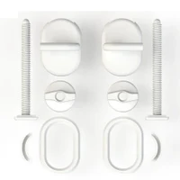 Capac WC polipropilen, universal (alb), cu fixare din plastic, 355х427,5 mm СУ3  SOLOPLAST 2