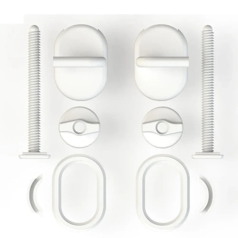 Capac WC polipropilen, universal (alb), cu fixare din plastic, 355х427,5 mm СУ3  SOLOPLAST 2