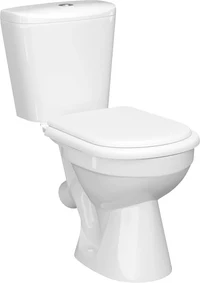 WC compact Lago (alb) cu scaun dur (JS), clasa 1, cu capac si set de fixare  KERAMIN