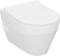 WC suspendat Bari (alb) cu scaun Slim cu microlift, clasa 1  KERAMIN