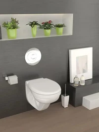 WC suspendat Grand R (alb) cu scaun moale (MS)  KERAMIN 4
