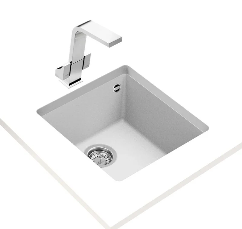 Мойка кухонная гранит SQUARE 50.40 TG  50 x 40 см  (белый)  TEKA 2