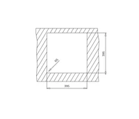 Мойка кухонная гранит SQUARE 40.40 TG  40 x 40 см  (белый)  TEKA 3