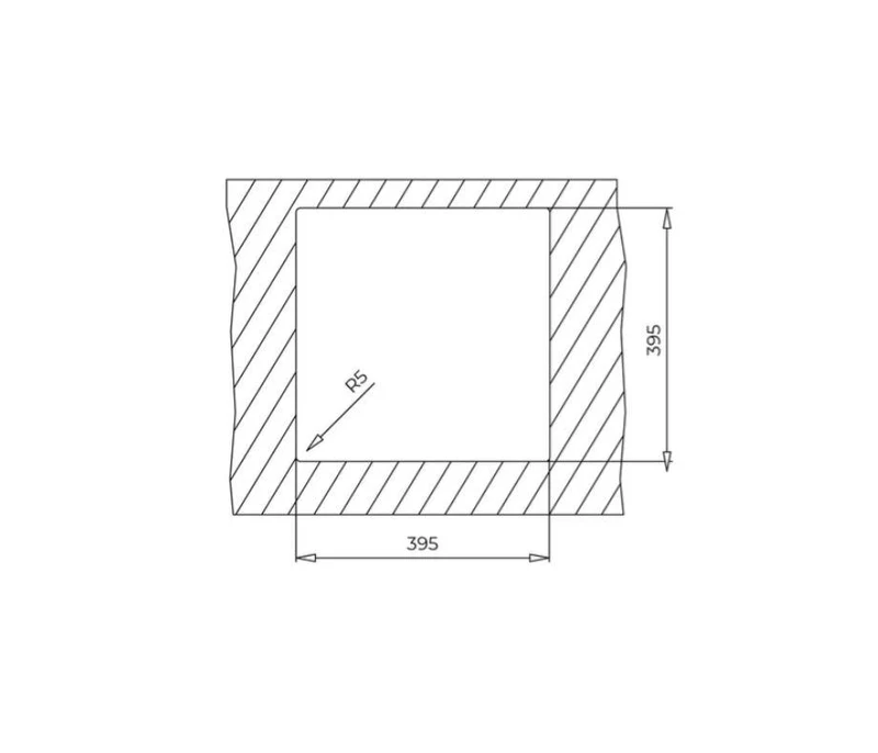 Мойка кухонная гранит SQUARE 40.40 TG  40 x 40 см  (белый)  TEKA 3