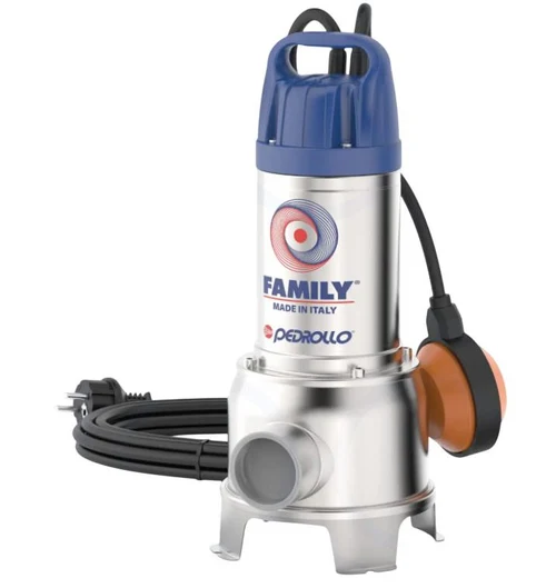 Насос погружной для грязной воды 48SDY22A1 FAMILY 0,5kW H=10м  PEDROLLO