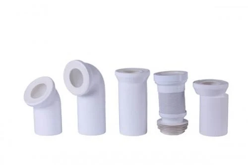 Racord WC rigid, drept 180° D.110 excentric L=150 mm  PL 2