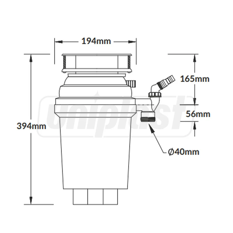 Tocator resturi alimentare Perfect Grind 1.07 L WDU-3ASEU-POL  MCALPINE 4