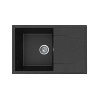 Chiuveta de bucatarie  din granit  73.5 x 47.5 x 19 cm  (negru) PR-M-735-004  Practik  ULGRAN