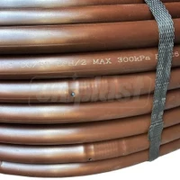 Трубка для капельного орошения D. 16,  33 см, 40 mil, 2 LPH GARDEN GOLDDRIP® (коричневая) 52R  PLASTIC-PUGLIA L=100 м 3