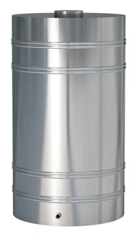 Butoi din oțel inoxidabil de 133 l INOX AISI 304 g. 0.7mm (H=750 mm/W=480 mm) 2