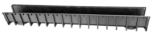 Canal canalizare fara grila PP 100x100x1000 mm (cu iesire verticala D.110x75)  SAB