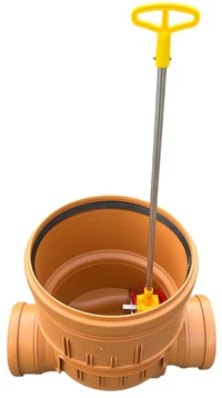 Baza camin de inspectie PP D.400/200 cu supapă de retur (1 intrare/1 iesire) K40P20ZB  KARMAT