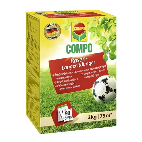 Fertilizant gazon cu actiune lenta, granule 2 kg  COMPO