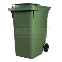 Cos pentru transportarea deseurilor  360 L pe roti (verde) HE 3
