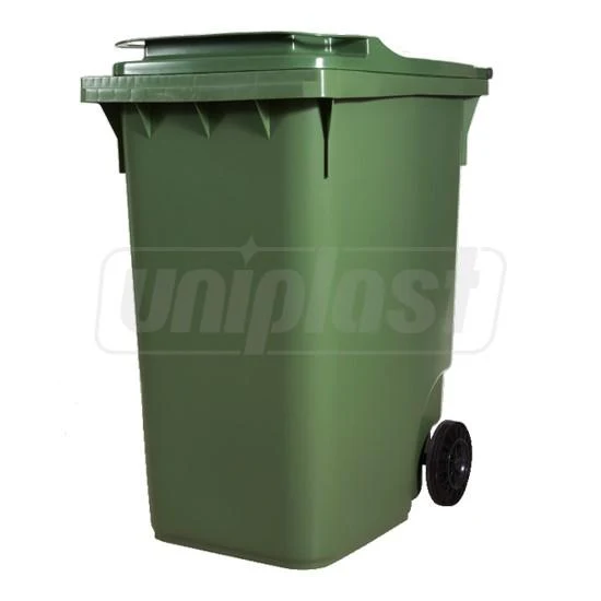 Cos pentru transportarea deseurilor  360 L pe roti (verde) HE 3